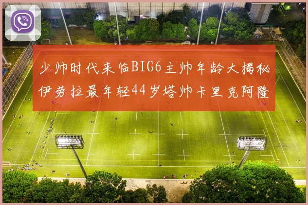 少帅时代来临BIG6主帅年龄大揭秘伊劳拉最年轻44岁塔帅卡里克阿隆索齐聚